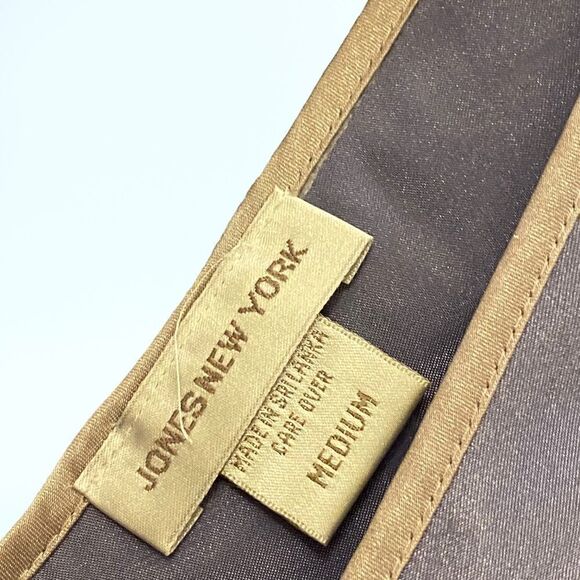 Vintage Jones New York (M) Purple Satin Slip - Picture 4 of 4